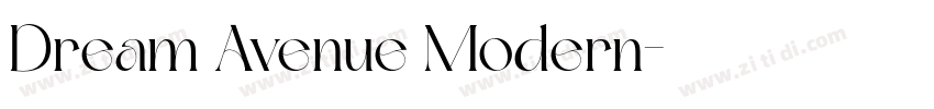 Dream Avenue Modern字体转换